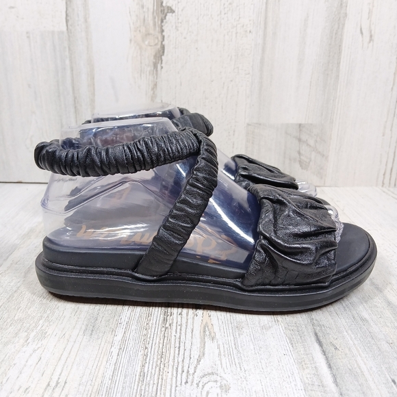 New Sam Edelman Womens Velma Leather Slip On Flat Sandals #791 - Picture 6 of 10